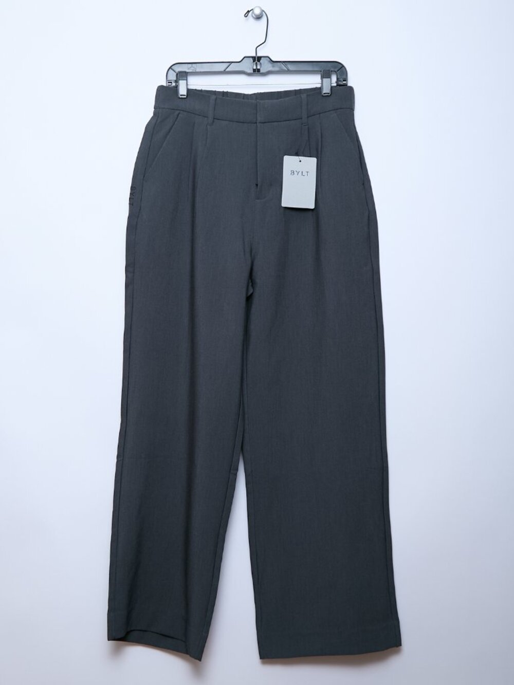 BYLT Midtown Wide Leg High Rise Tailored Pant Dark Academia Office Siren - Picture 2 of 15